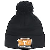 Tennessee Volunteers NCAA Officially Licensed Pom Beanie Patch Switchback Black