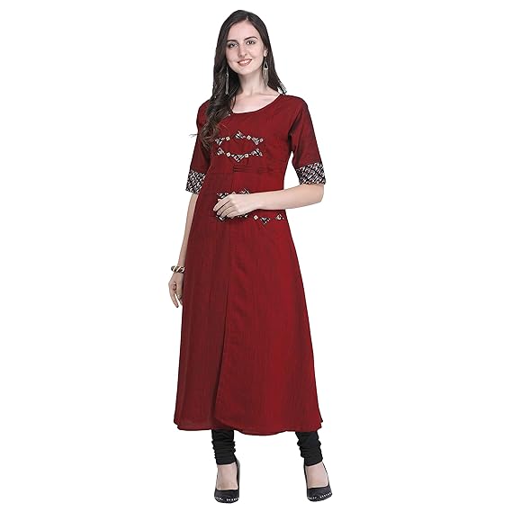 Amazon maroon kurti Clearance