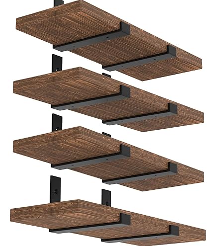 Paquete De 6 Soportes De Estante Flotante, Soportes De Estante Ocultos