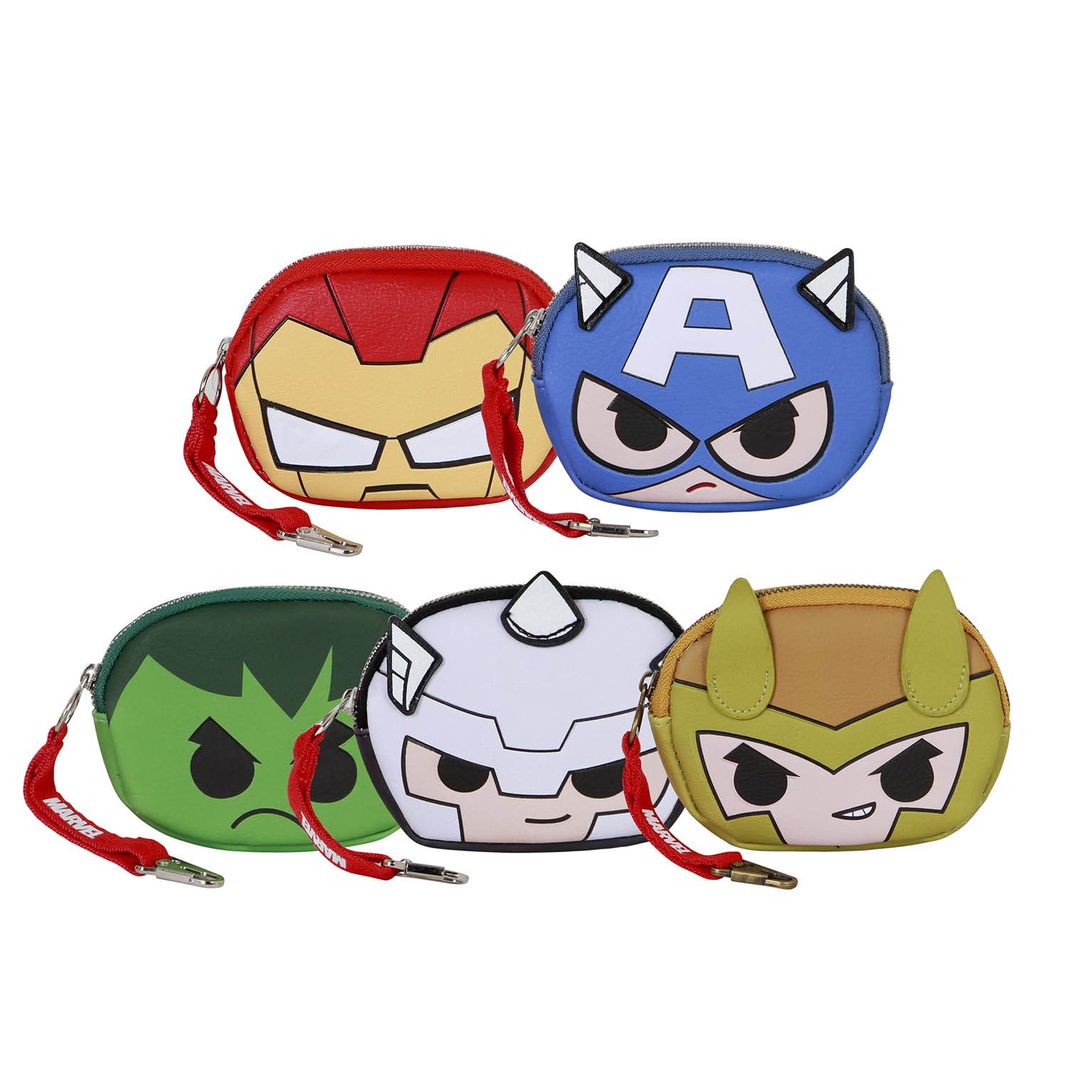 karactermania Marvel Assorted Marvel-Chibi Pill Purse Display, Multicolour