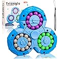 FRIUSATE Magical Bean Puzzle Toy, Rotating Magical Bean Fidget Spinner Toys for Kids, Stress Relief Anxiety Relief Puzzles for Teens Adults, Learning&Education Toys and Gifts