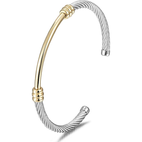 Amazon.com: WISTIC Gold Bracelet Bangle for Women Silver