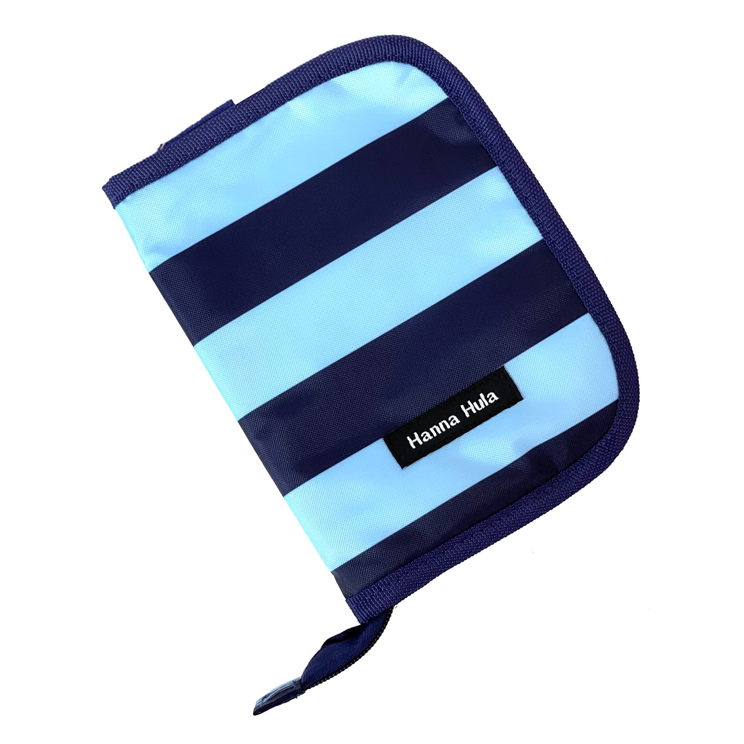 [Hanna Hula] 母子手帳ケース Mサイズ ボーダーネイビー商品画像