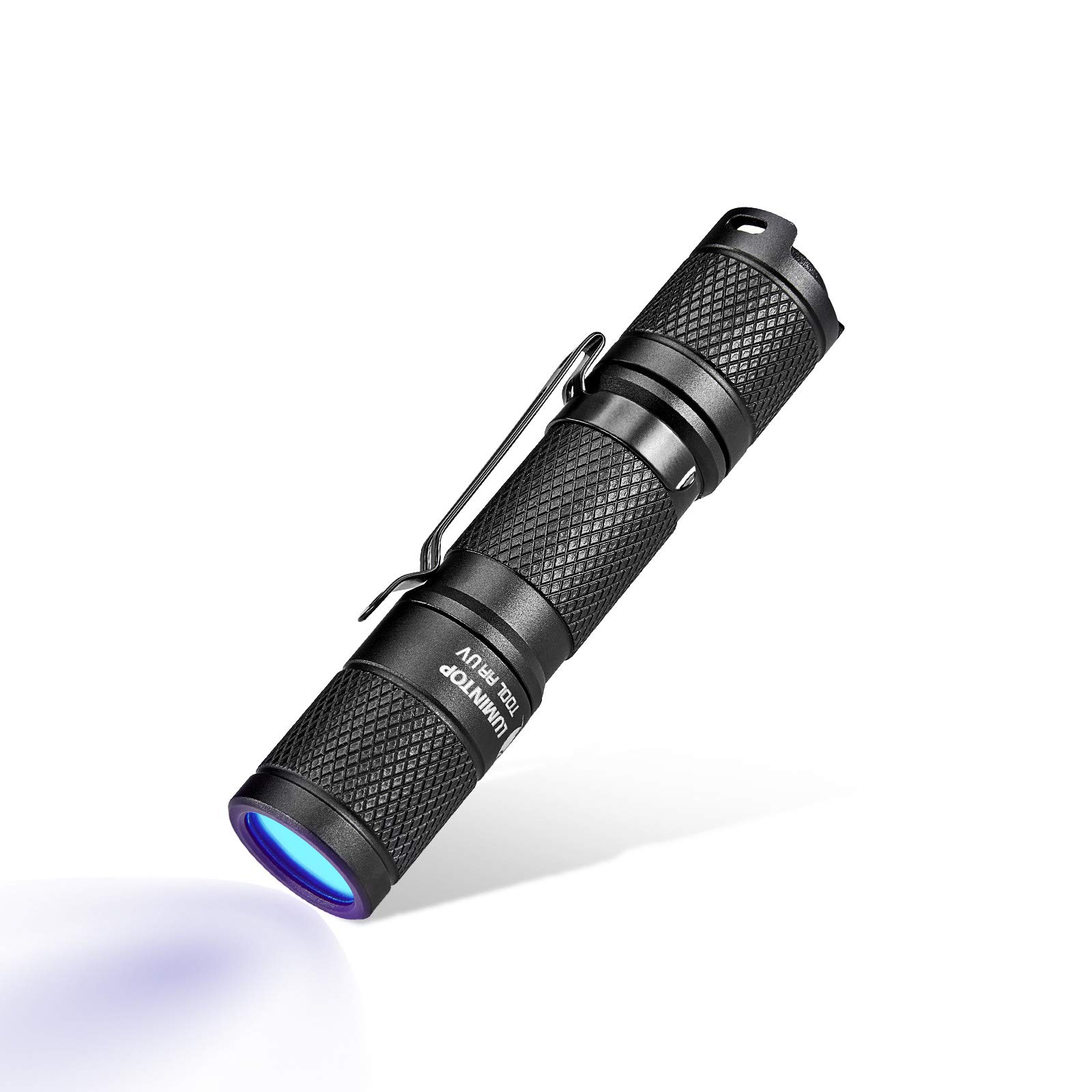 LUMINTOP Tool AA UV Flashlight Black Light - 365nm Ultraviolet for Pet Stains, Scorpion Hunting, Resin Curing