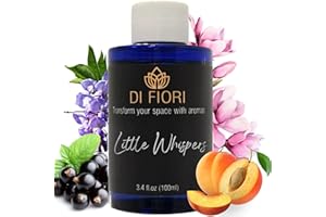 Little Whispers - Pure Essential Oil for Waterless Diffusers - Apricot, Honey Peach, Black Currants - Aromatherapy, Pure Natural Oil, Diffuser Refill, Organic Essential Oil - 3,4oz - DI FIORI