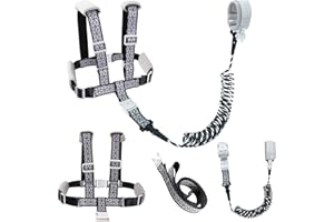 BEARCOUPLE Toddler Leashes + Anti Lost Wrist Link for Kids, 4 in 1 Kid Harness Backpack Leash for Girls Boys, Reflective Kids Anti Lost Leash Cute Baby Harness Belt Strap Foldable Child Safety Leash for Park/Zoo