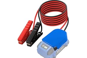 SFABLOSM Jumper Cable Clamps Kit for Kobalt 24V Battery Jumper Starter Automotive Booster Cables 6Ft 12AWG Power Tool Line for Car Riding Mower Motorcycle