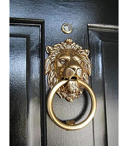 Artvarko Messing Najar Raksha Kavach voor Home Shop Office Nazar Battu Kawach Muur Opknoping Negatieve Energie Killer Evil Eye Protector Batu Deur Knocker Gouden Kleur
