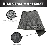 SAFRI Grey Barrier Mat Heavy Duty Indoor Outdoor Dirt Trapper 80x120 view 5