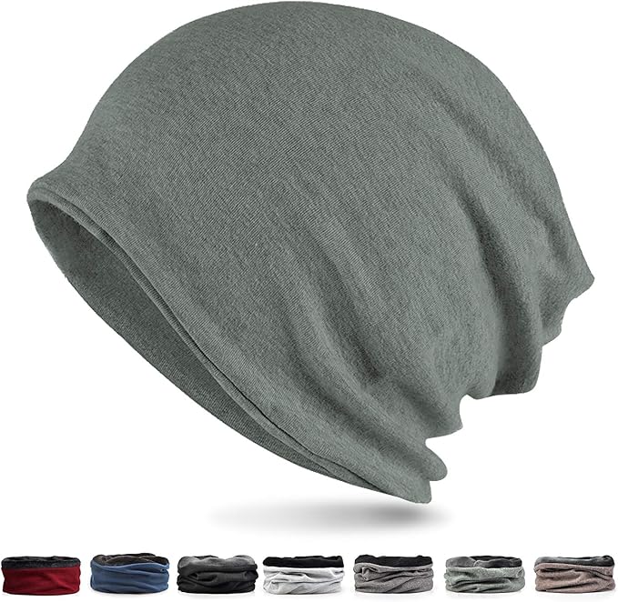 Amazon St Michel ネックウォーマーに変わるニット帽 メンズ ニットキャップ ビーニー グリーン ニット 通販