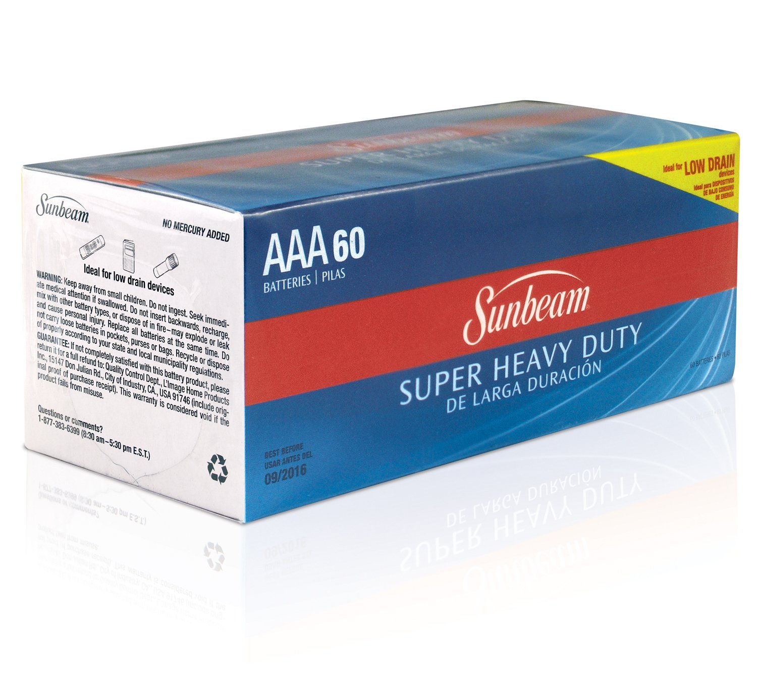 Sunbeam 30510400 Sunbeam AAA Super Heavy Duty Batteries, 60Pack Buy