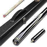 pindaprda Handmade Wooden 3/4 Joint Pool Cue, Complete Snooker Cue Set