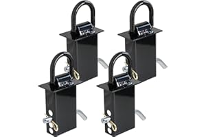 HAAIFROE 1/2" Heavy Duty Stake Pocket D Rings | 18,000 LBS Breaking Strength | Industrial-Grade Steel Tie-Down Anchors for Pi