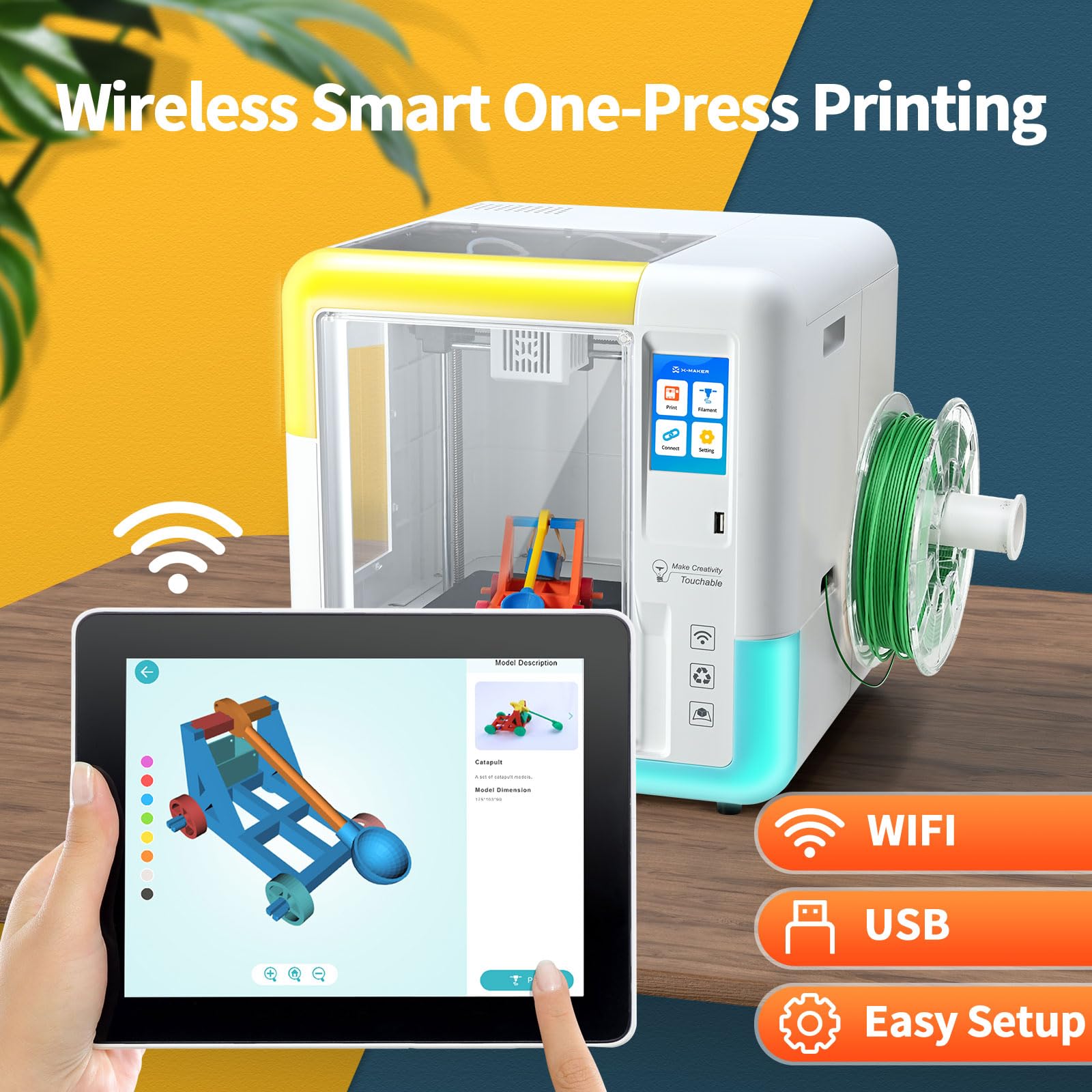 Mua X-Maker 3D Printer for Kids and Beginners, Fully Assembled High ...