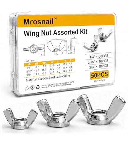 Amazon.com: Wing Nuts 18-8 Stainless Steel - 1/4-20 Qty-25