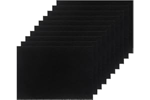 CAQEAUS 10 Pack Cat Litter Box Charcoal Filters for Van Ness, 4.4 x 6.5In Replacement Carbon Odor Filters for Pureness F6 Zeloite Air Filter Litter Box Filters for Hooded Cat Litter Boxes Upgraded Thickness