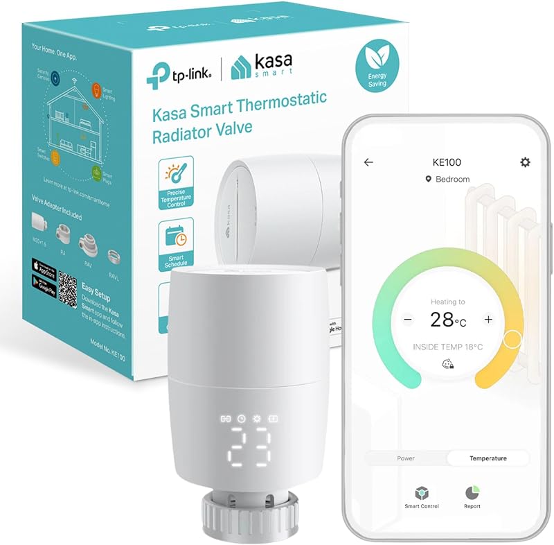 TP-Link Kasa Smart Thermostat Radiator Valve KE100 with KH100 Hub