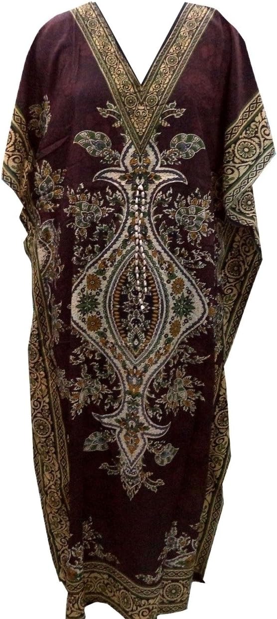 Women's Kaftan, V-Neck Kimono Long Caftan Dress