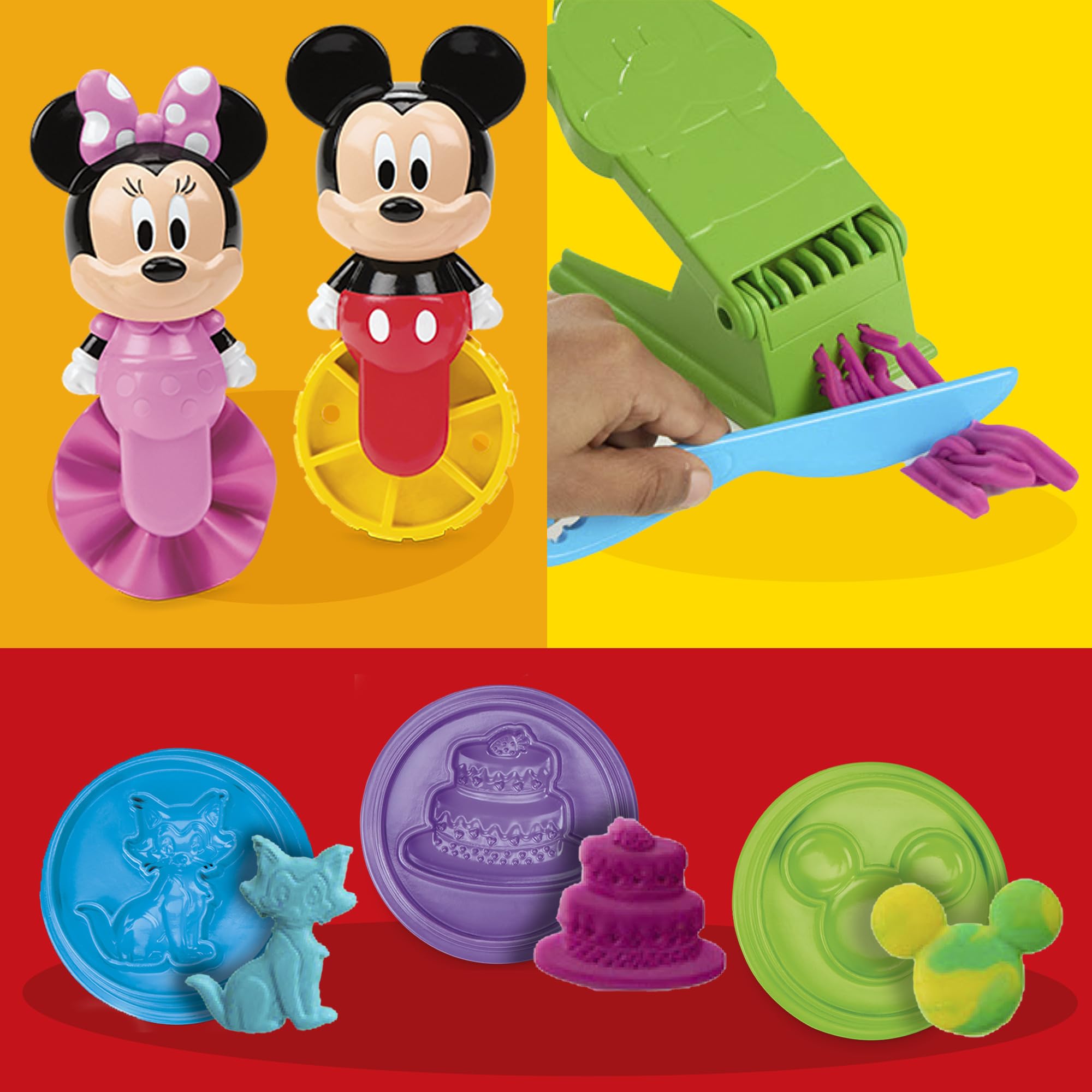 Play-Doh Disney Junior Mickey Mouse Clubhouse, Shape a Story Playset, Storage & Travel, Arts & Crafts Preschool Toys for Kids 2+