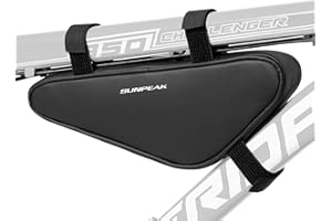 Sunpeak Bike Frame Storage Bag Top Tube Bike Bag Water Resistant Bicycle Triangle Pouch Bike Accessories Bag for Phone Wallet Keys Tools Use for Road Bike MTB Bicycle