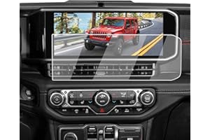 ECOZEN Screen Protector For 2024-2026 Jeep Wrangler/2024-2026 Gladiator 12.3-Inch Touchscreen - Tempered Glass 2024-2026 Wrangler (Sport/Sport S/Willys/Sahara/Rubicon/Rubicon X) JL 4xe/Gladiator Accessories