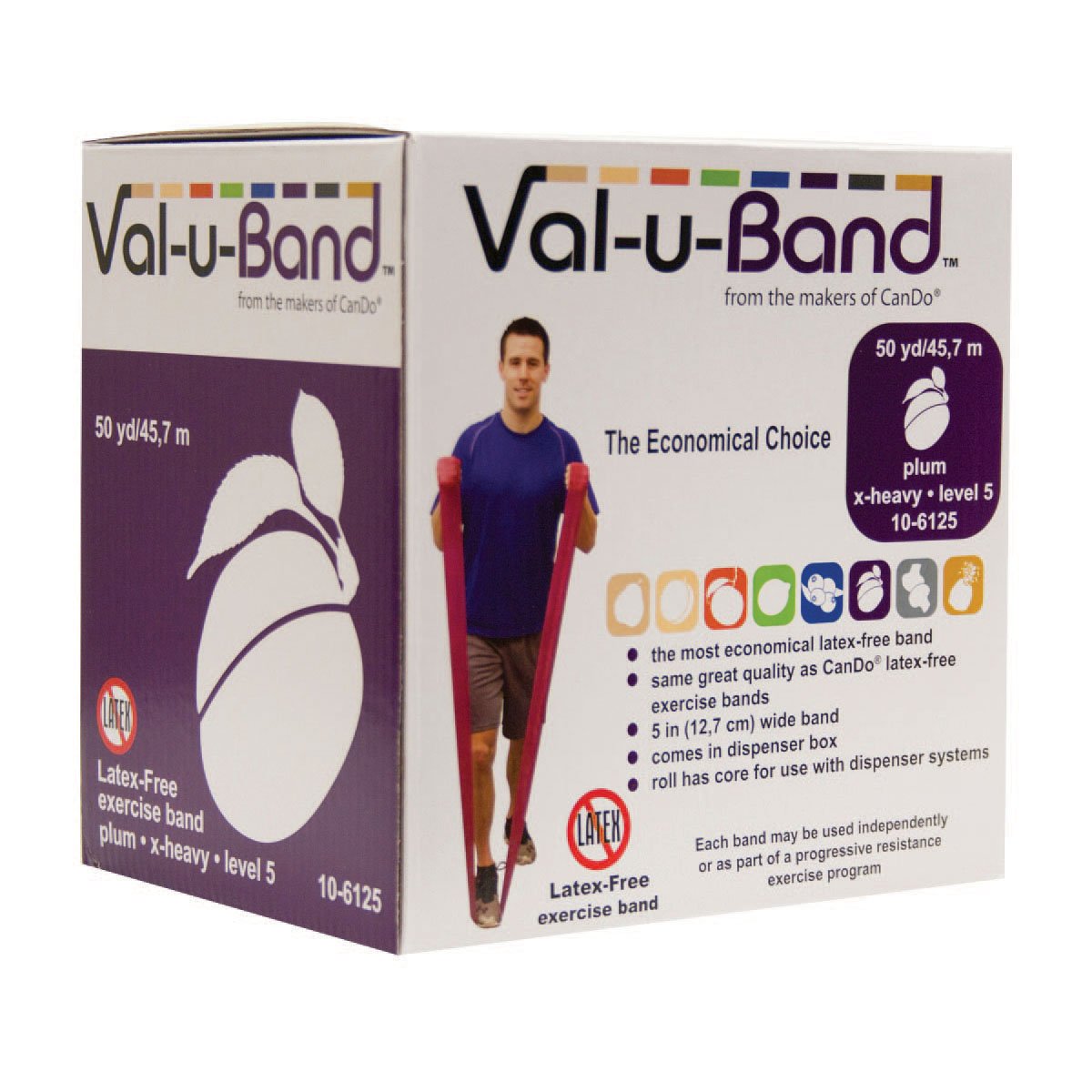 Val-u-Band Plum 50 yd Latex-Free