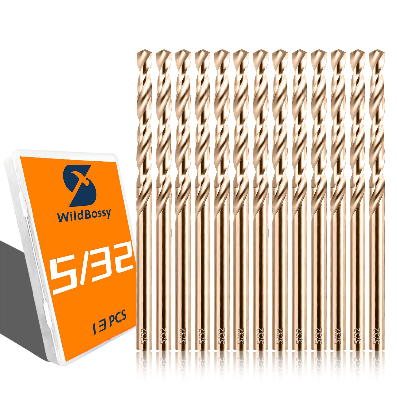 Cobalt Drill Bit Set 5/32" - 13PCS, M35 Twist Drill