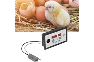 EIMSOAH Egg Incubator Controller Thermostat, Intelligent Incubator Thermostat Digital Automatic Incubator Controller Egg Hatcher Temperature Incubator Controller for Various Eggs 12V