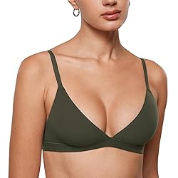 INLYRIC Women's Inbarely Triangle Bralette Plunge