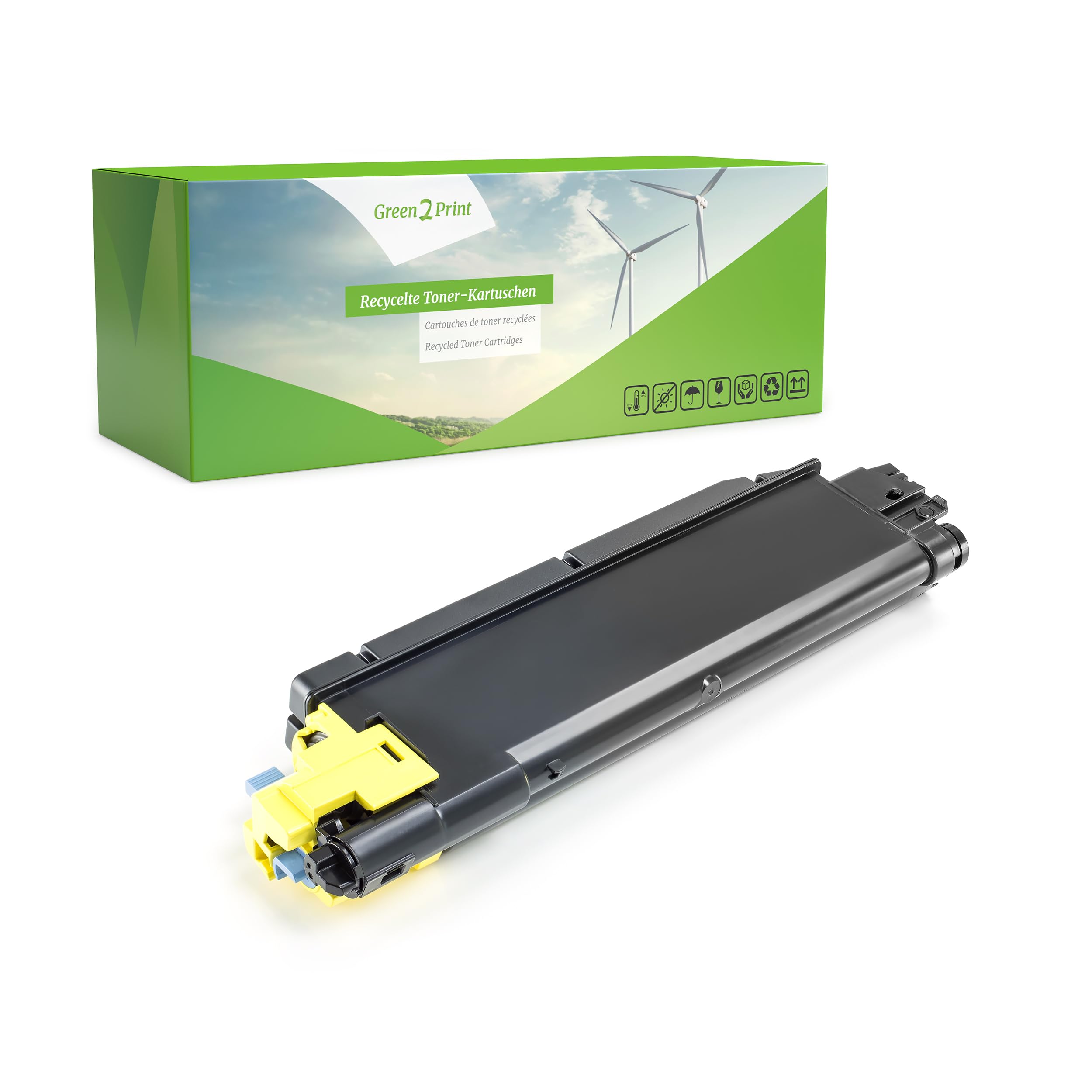 Green2Print Toner yellow 12000 pages replaces Kyocera TK-5160Y, 1T02NTANL0 Toner cartridge for Kyocera ECOSYS P7040CDN