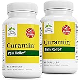 Terry Naturally Curamin - Curcumin Supplement for Circulation & Endorphin Support - Support for Occasional Discomfort - Aids Healthy Muscles - 60 Capsules (Pack of 2)