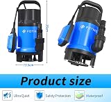 FOTING 900W Submersible Water Pump with Float Switch 14000 L/H Drainage view 8