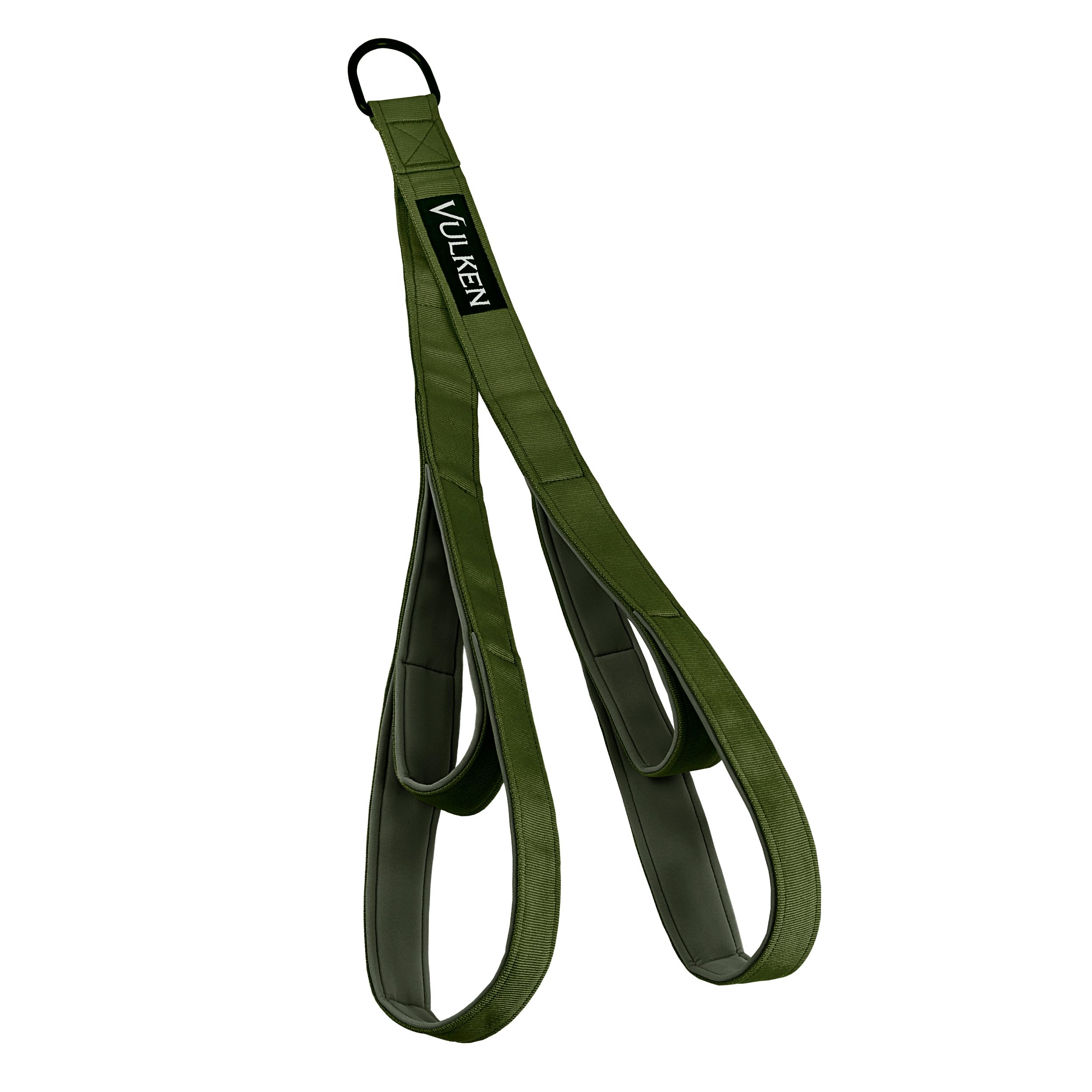 Vulken Tricep Rope Cable Attachment. 28.7 Inch & 22 Inch Two Lengths Built in One Pull Down Rope. Triceps Extension Straps Gym Equipment, Green