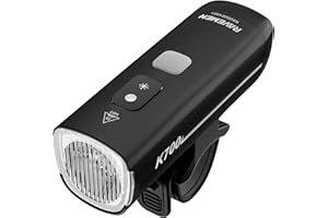 RAVEMEN K700 LED Bike Light Under Mounted Bicycle Light with Auto Off 4+1 Smart Daytime Riding Mode, IPX7 Rechargeable Bike H
