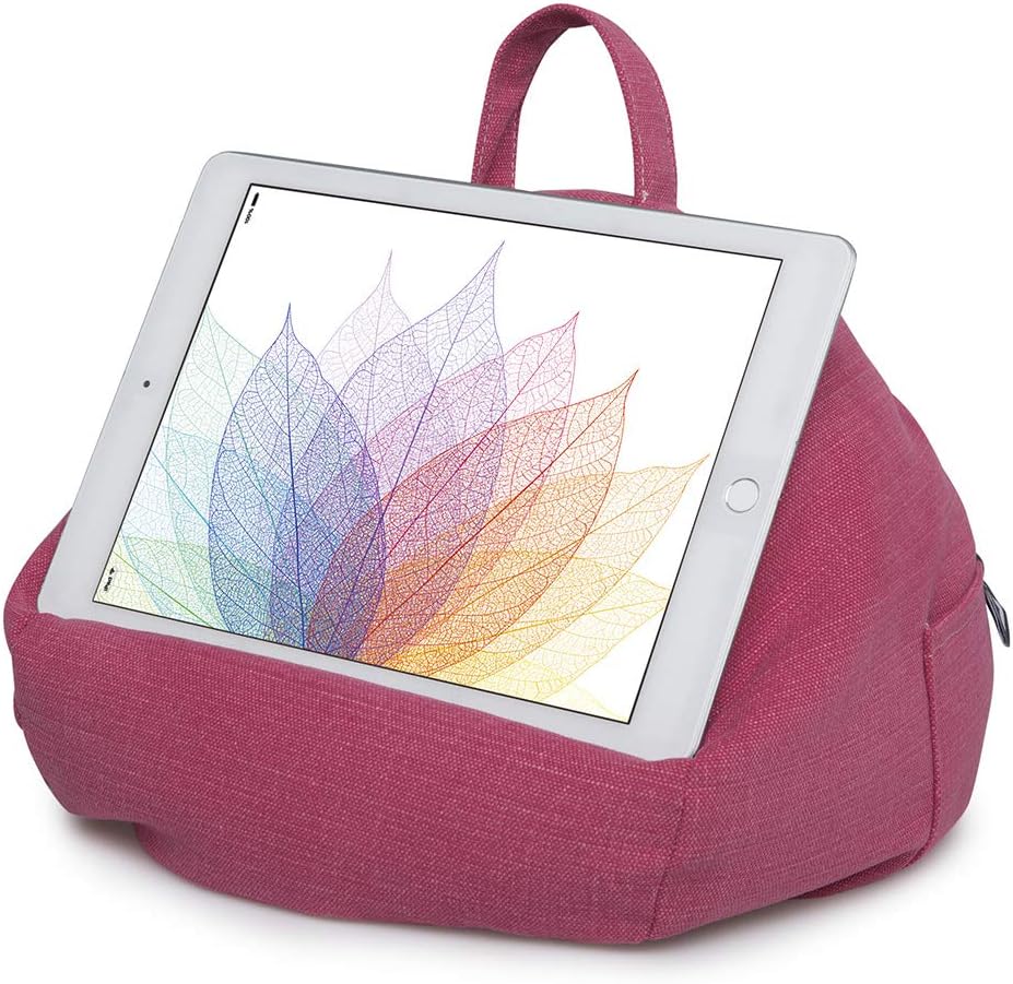 iBeani iPad Pillow & Tablet Cushion Stand Securely Holds Any Size Tablet, eReader or Book Upto