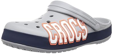 crocs light grey navy