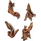 Set of 4 2-4'' Small Natural Driftwood for Aquarium Styling Carefully Selected Natural Aquarium Decor Driftwood for Reptile T