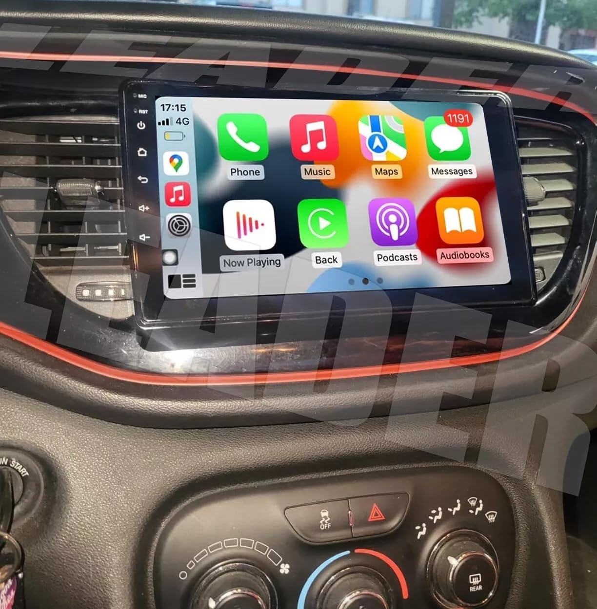 Photo 1 of 4+64G Android 13 Car Stereo for Dodge Dart 2012-2016, 9 Inch HD Touch Screen Double Din Car Radio Receiver w/Carplay Android Auto, with GPS Navigation Bluetooth FM/RDS Radio SWC Backup Camera Mic