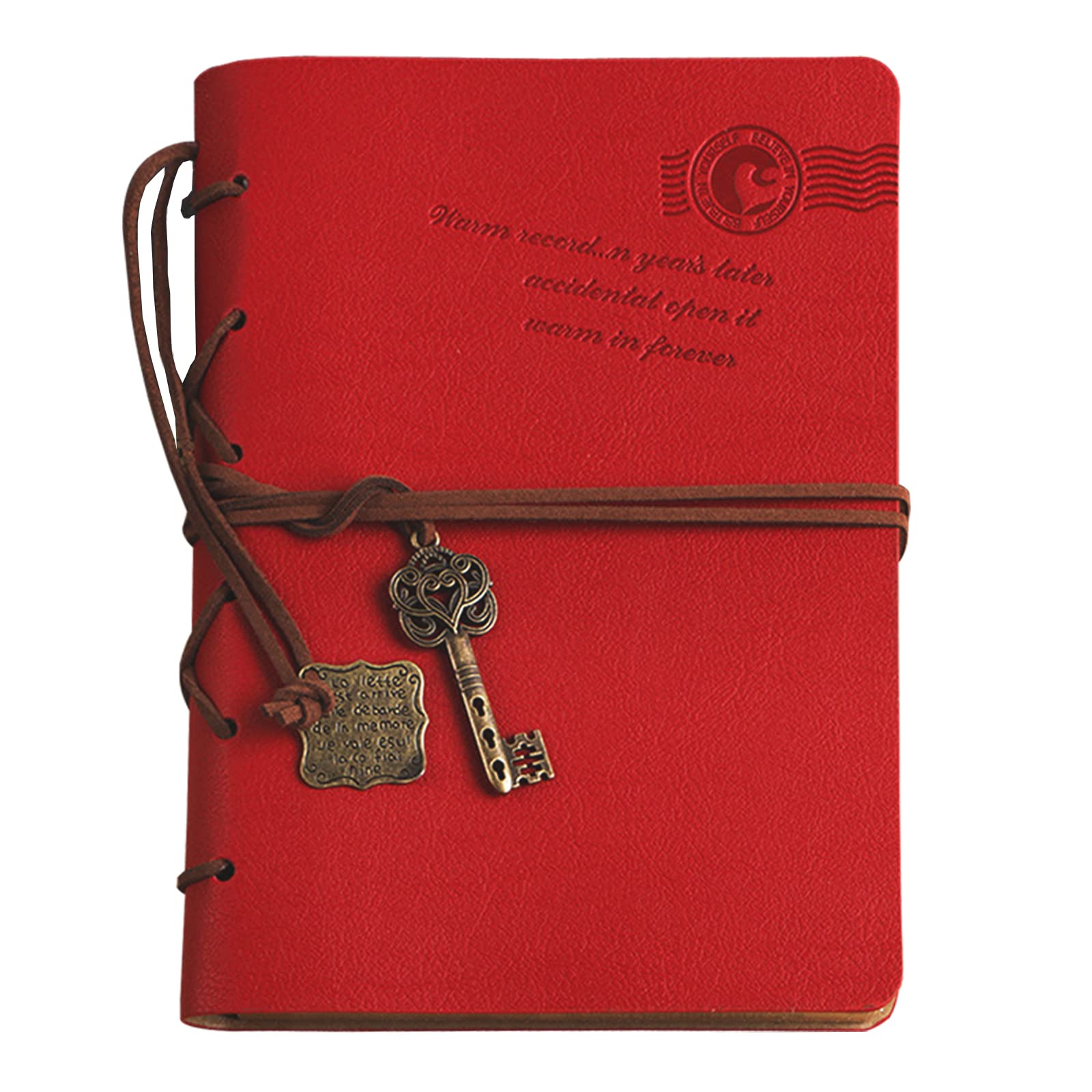 NectaRoy Retro Vintage Leather Bound Notebook with Unlined Blank Pages,Travelers Writing Journals Diary Notepad Sketchbook for Business, Poetry, Writing, Diary