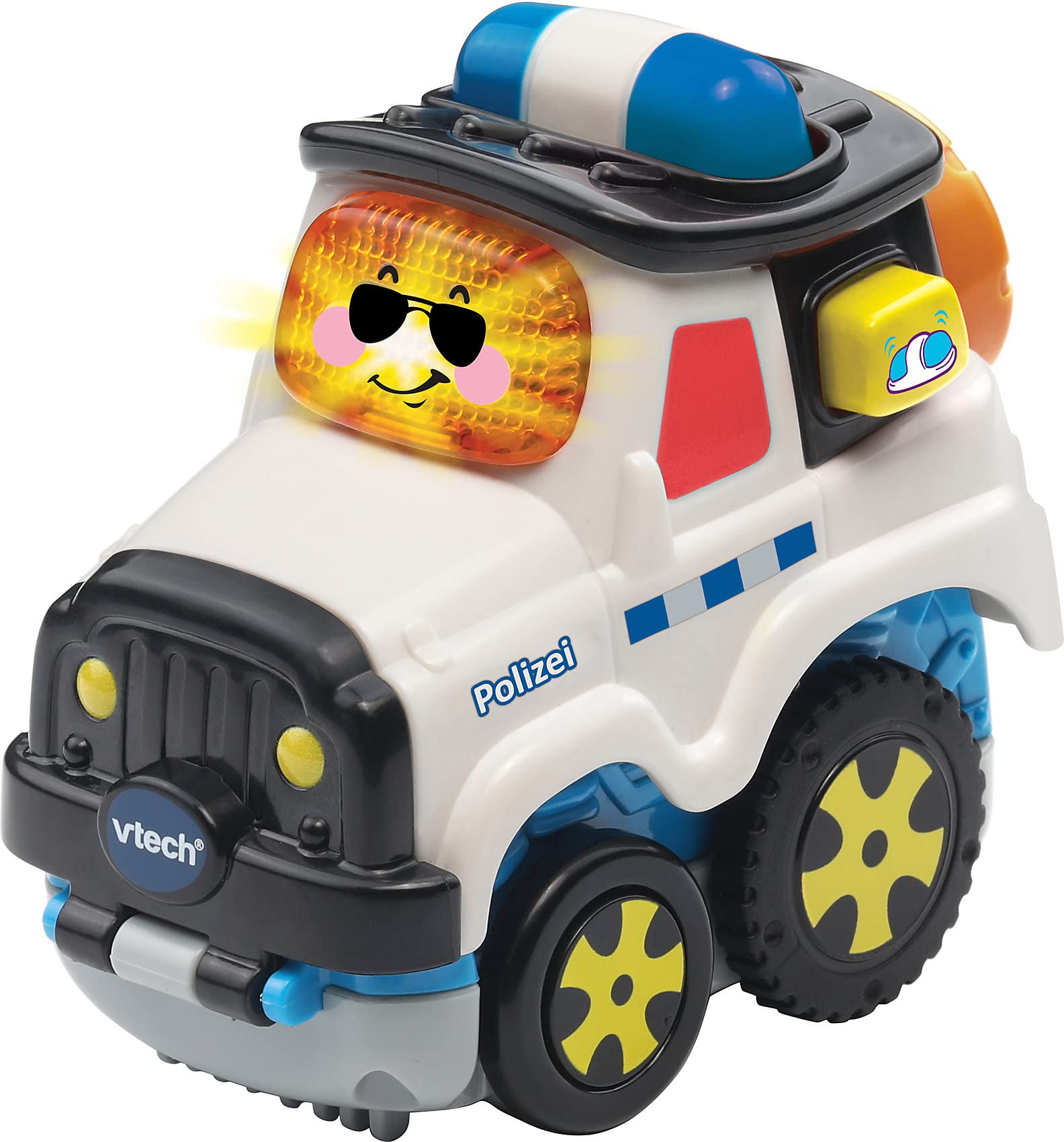 Vtech Tut Tut Baby Speedster - Press and Go Police - Toy Car with Music, Light Up Button and Exciting Sounds - For Children Aged 1-5 Years