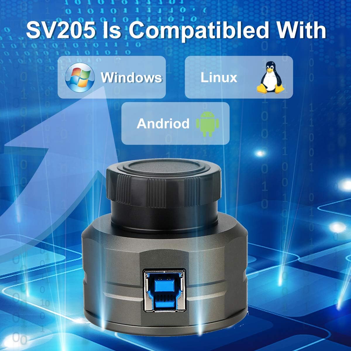 Svbony SV205 Telescope Electronic Camera, 1.25 Inches Digital Color Astronomy Camera with 8MP USB3.0 - Image 5