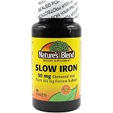 Nature's Blend Slow Iron 50 mg (160 mg) Compare to Slow Fe&reg; 60 Tablets
