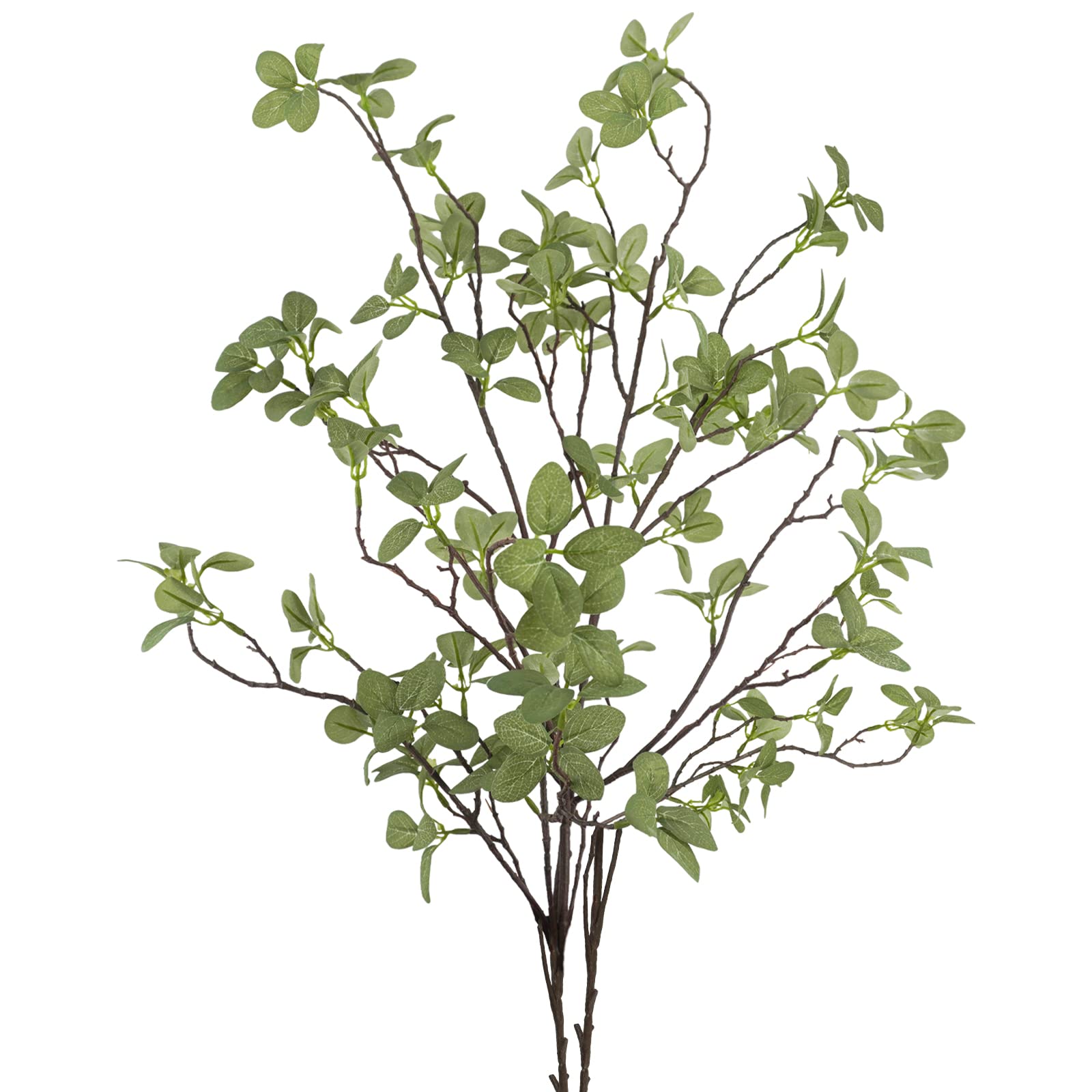 Photo 1 of Ruidazon 2 pcs Artificial Greenery Stems, 41.3’’ Tall Fake Plants Branches Faux Greenery Ficus Twig Leaf for Home Garden Shop Office Desk Decoration