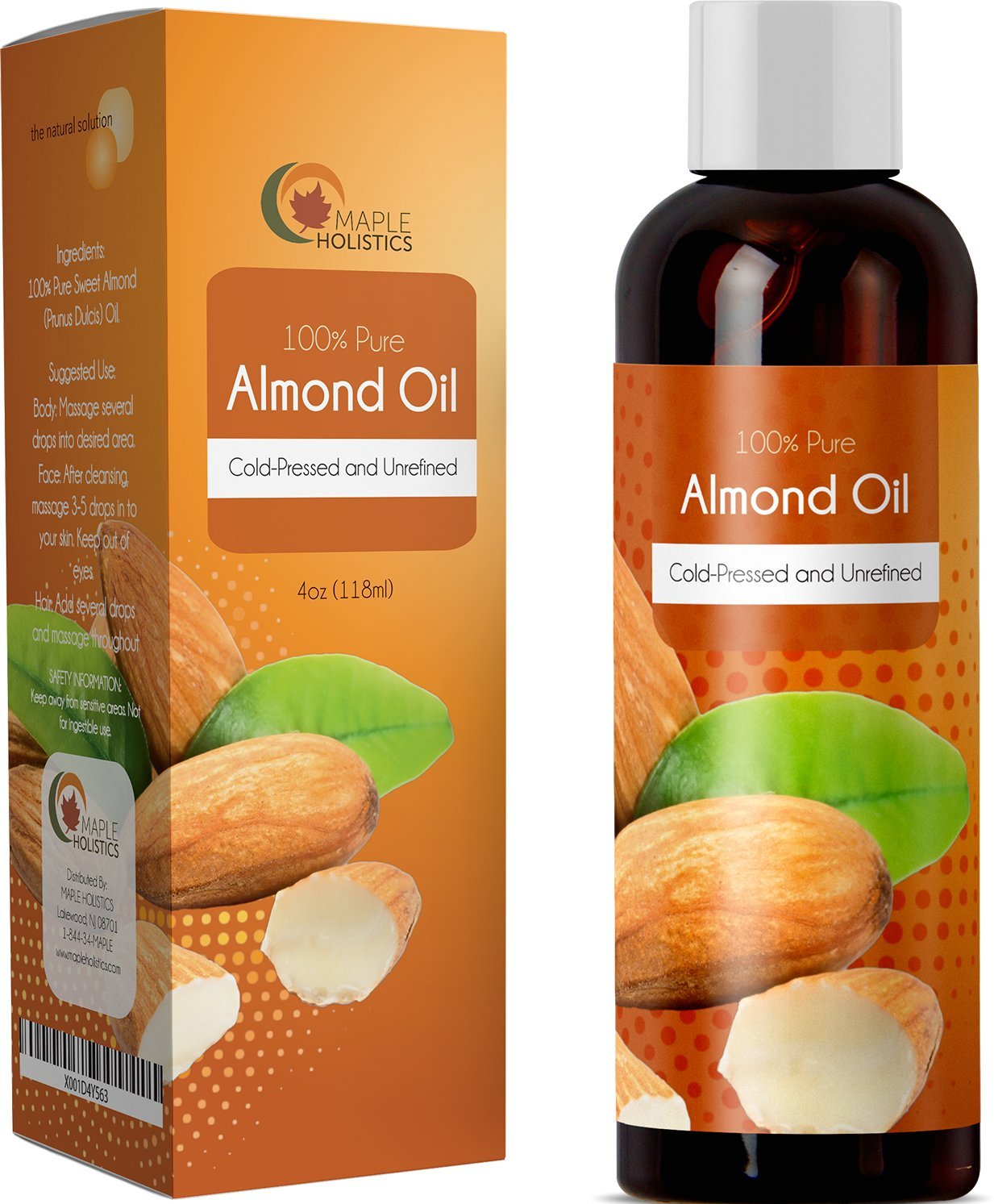 Almond Body Oil for Hair Skin and Nails 