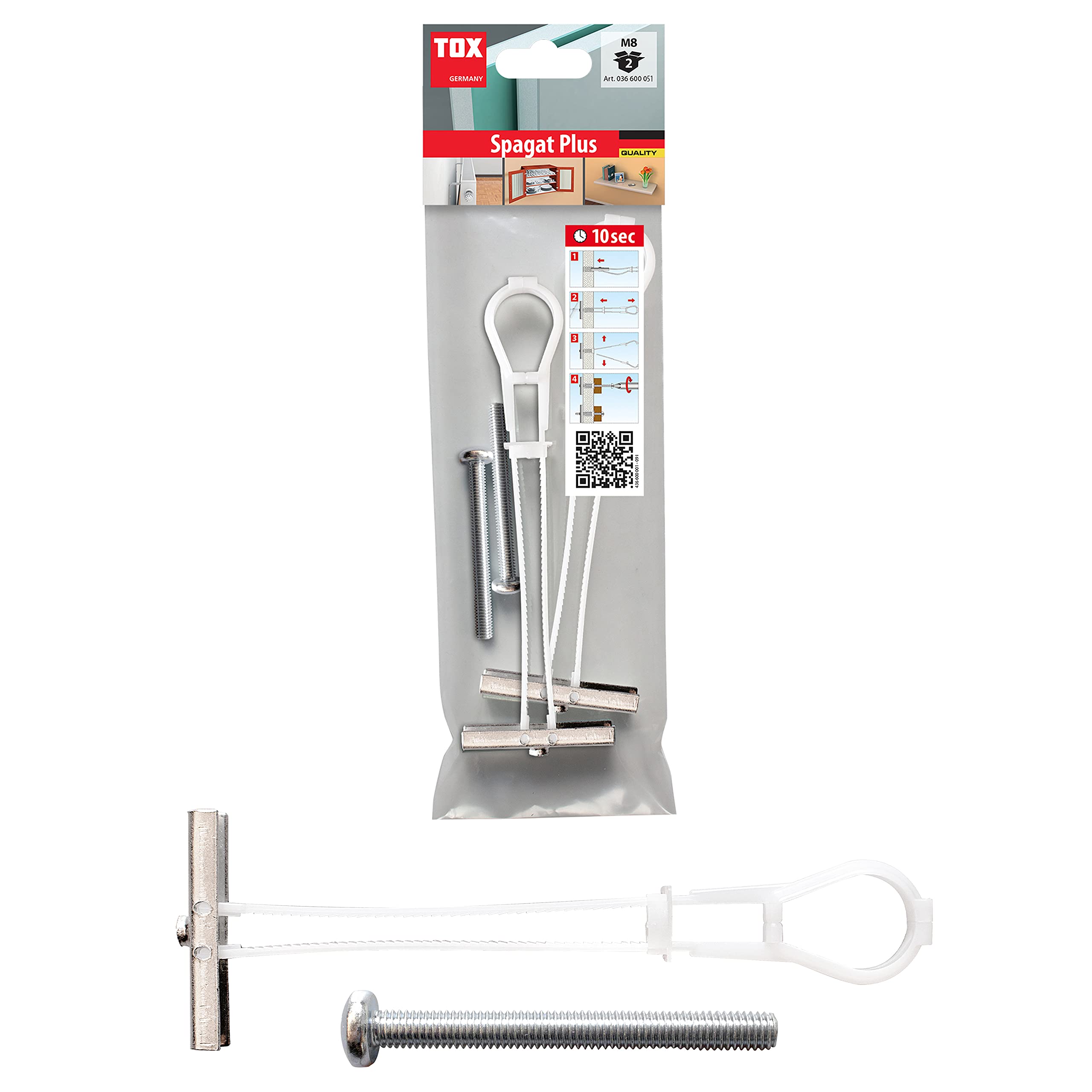TOX Cavity Wall Plug Spagat Plus M8, 2 Pieces, 036600051 — image 1