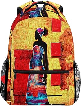 african print bookbag