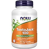 NOW Supplements, TestoJack&trade; 100 with LJ100&reg;, Tongkat Ali, 120 Veg Caps
