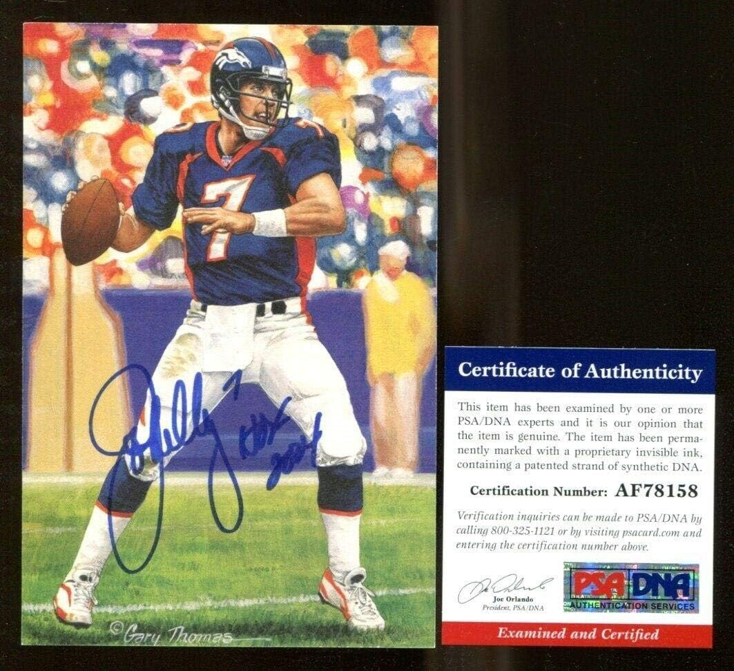 john elway signed football