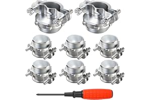 GAGIRA 8PCS 1" Cable Connectors, Zinc Alloy Electrical Box Wire Clamp for Protect Cables