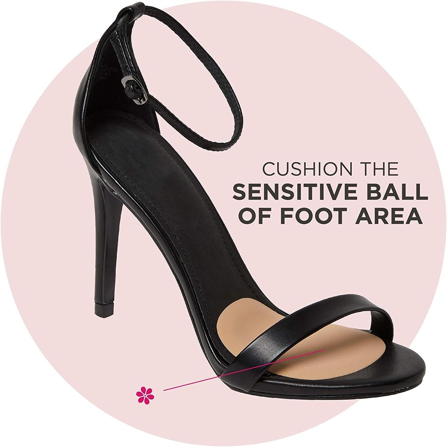 Foot Petals Fancy Feet Ball-of-Foot Cushions - Cushioned Ball of Foot Inserts for High Heels and Other Uncomfortable Shoes: Shoes